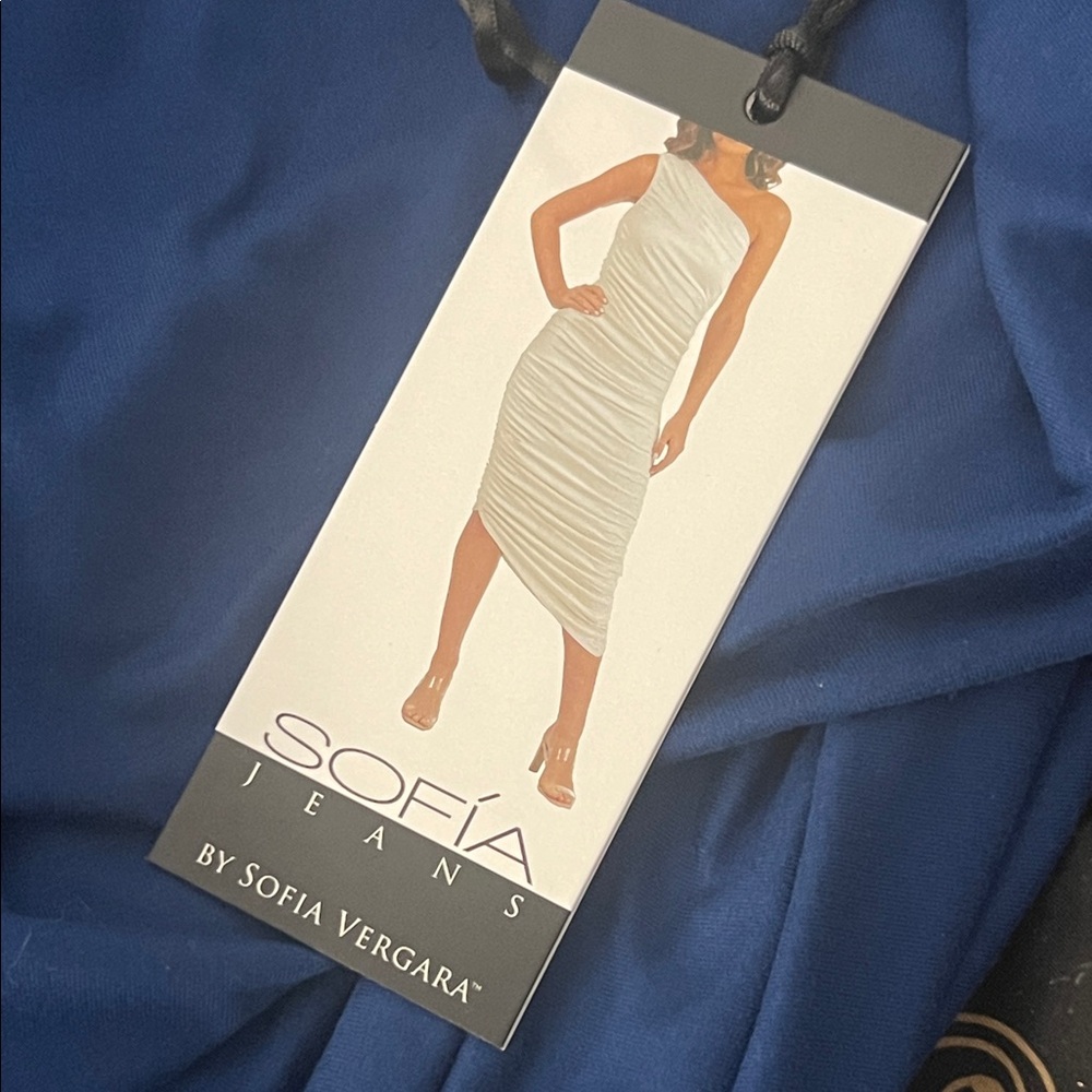 Sofia by Sofia Vergara One Shoulder Dress - BLUE